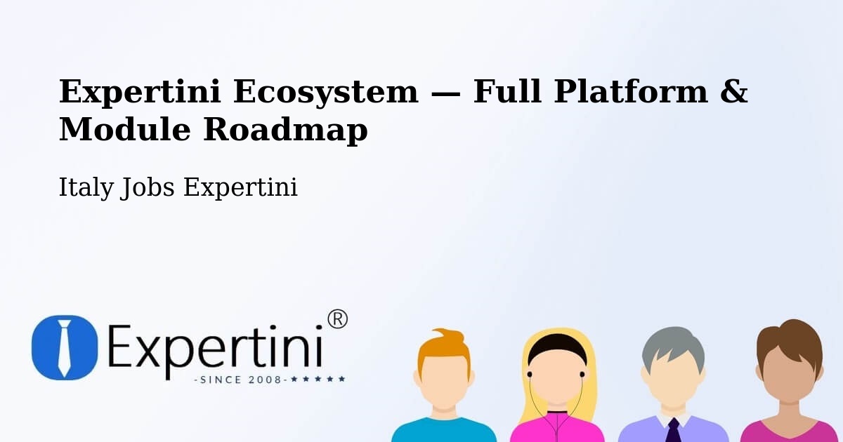 Expertini Ecosystem — Full Platform & Module Roadmap – Meduno