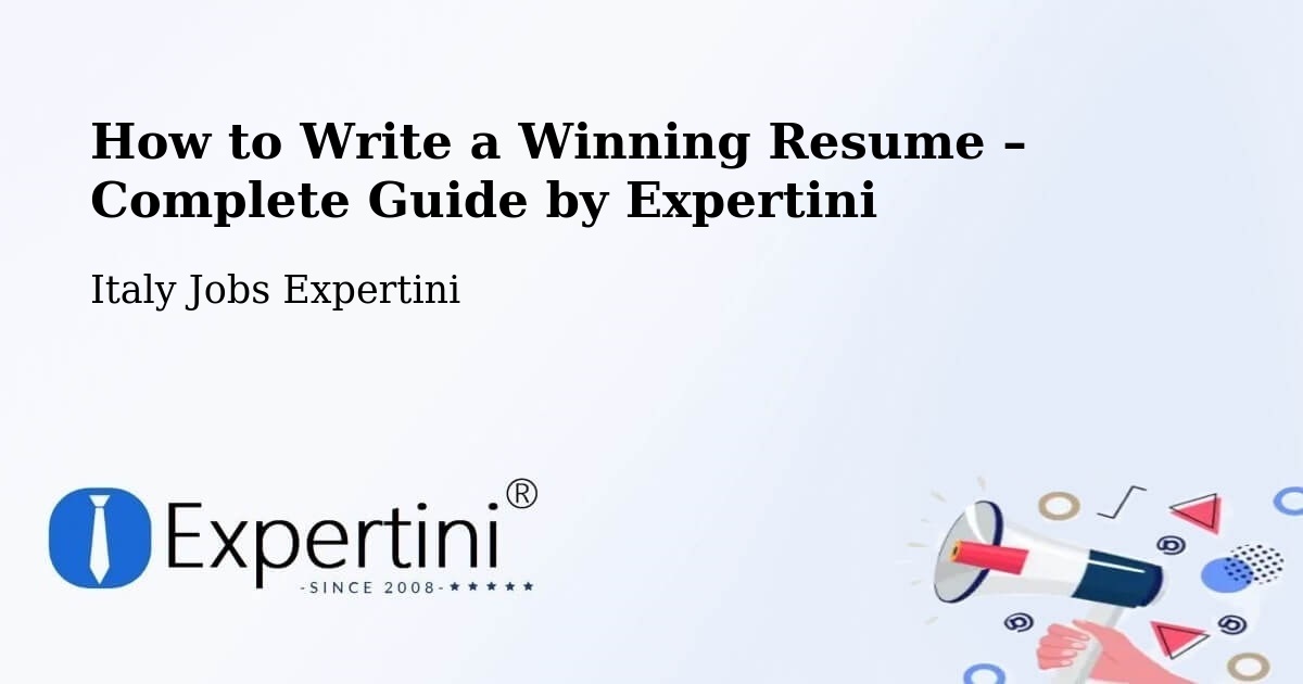 Resume Writing Guide for Job Seekers – Meduno - Meduno, Italy Jobs Expertini