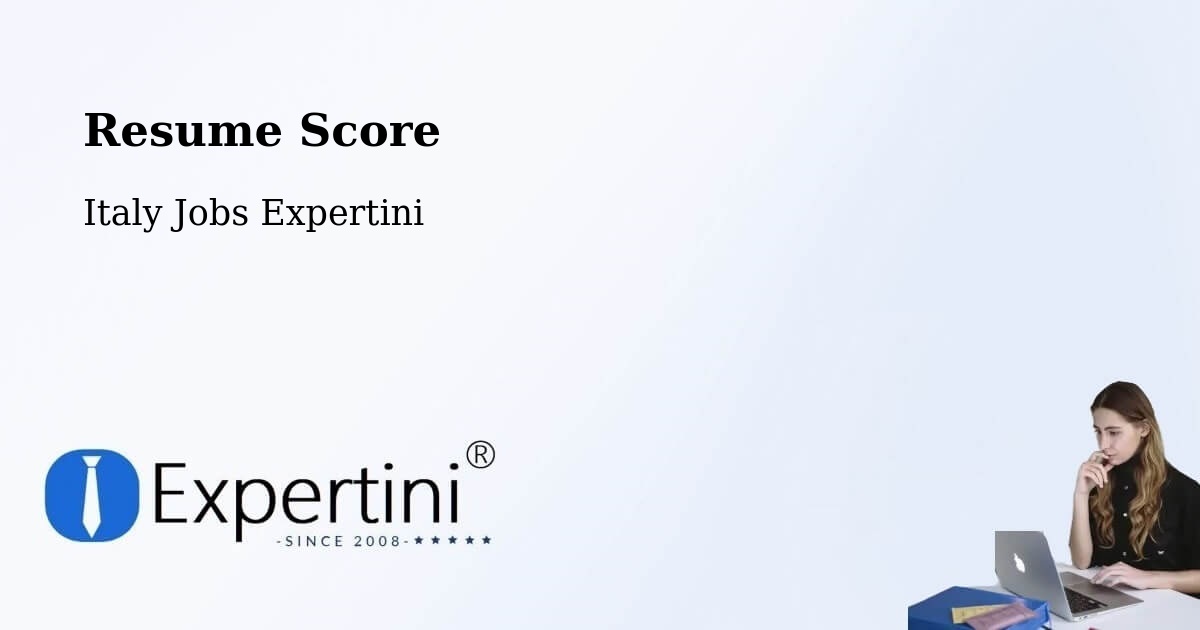 Resume Score & Job Description Match Tool – Meduno - Italy Jobs Expertini